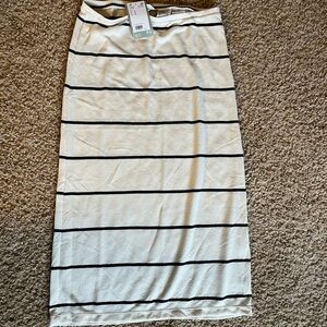 H&M Striped Black and White Women's Skirt